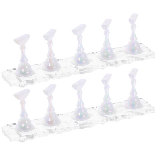 2 set supporti per unghie con base per esercitazione