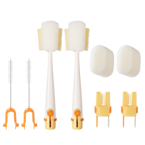 Professionele flessenborstel 5 in 1 multifunctioneel bereikt-Wit