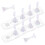 2 set supporti per unghie con base per esercitazione 10