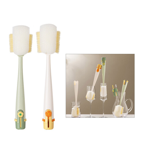 Professionele flessenborstel 5 in 1 multifunctioneel bereikt-Wit 1