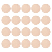 100Stk Kleine Runde Holzchips Holz Für DIY Schmuck & Etiketten