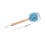 Blue Bath Flower Sponge with Ergonomic Handle Nylon for Shower Use 2
