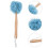 Blue Bath Flower Sponge with Ergonomic Handle Nylon for Shower Use 5
