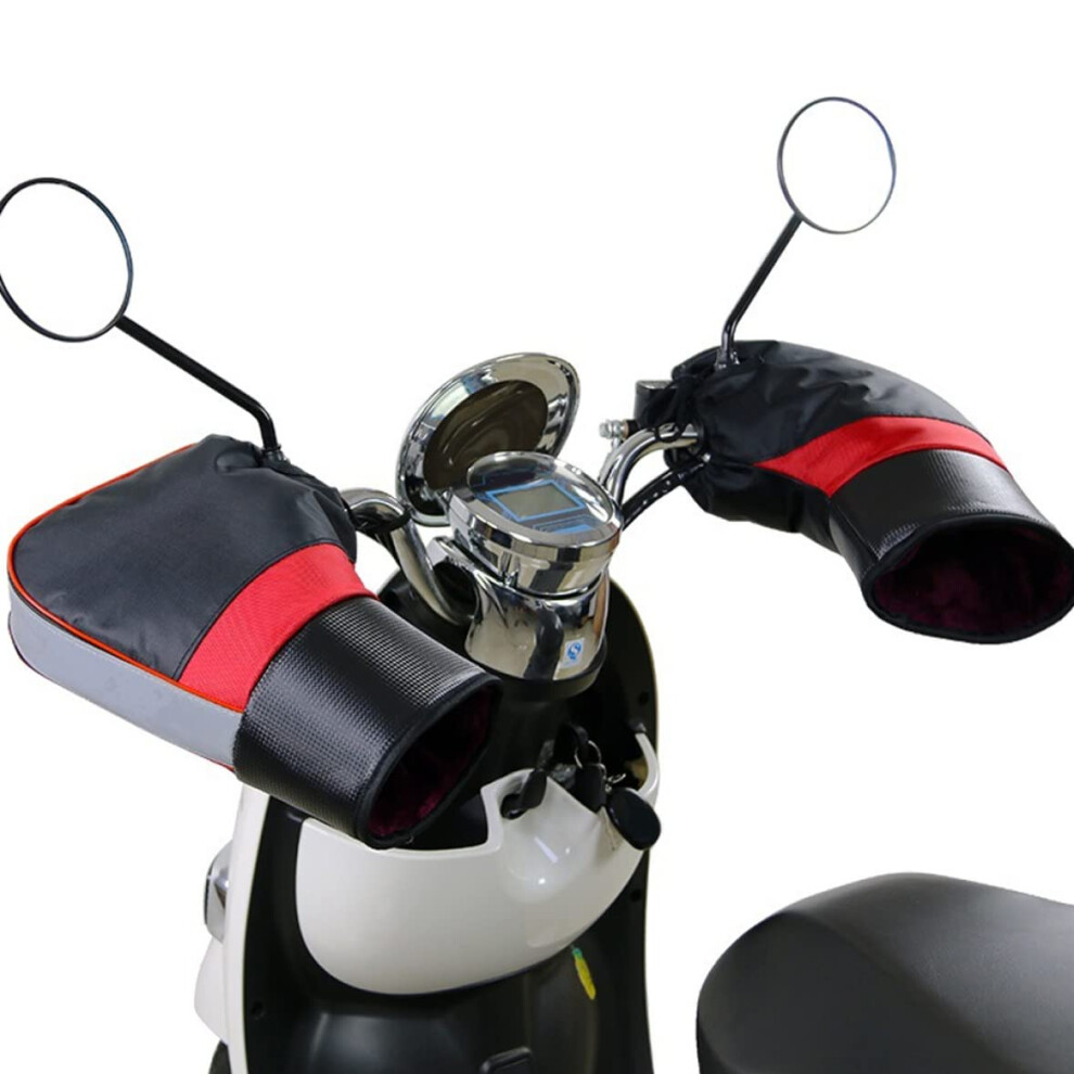 Motorcycle Handlebar Muffs Winter Hand Warmer Mitts With Drawstring Bike Scooter Gloves 9016109556660