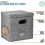 Record Storage Box, Stackable Vinyl Record Storage, Portable Album Organizer, Transparent Label Bag 4