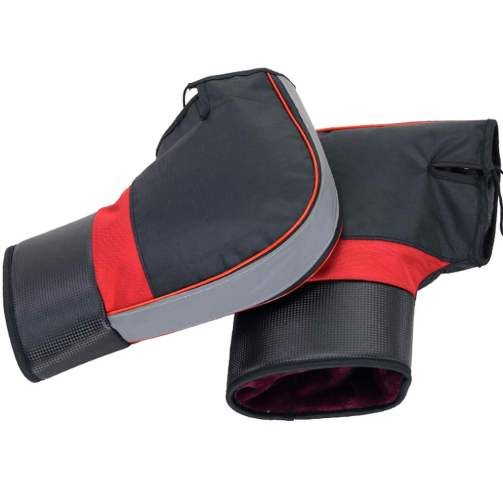 Windproof Motorcycle Handlebar Gloves Waterproof Warm Thick Winter Riding Gear For Street Bikes 9354506452131