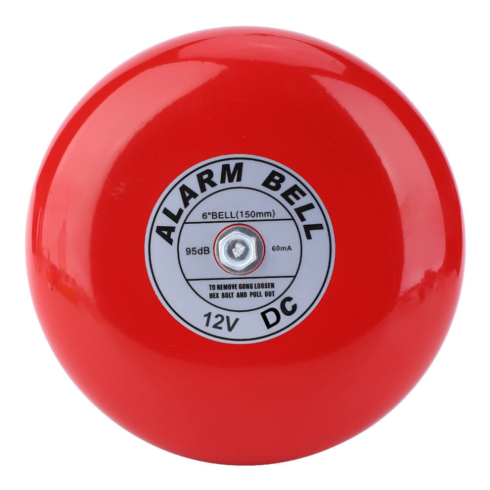 (Dc12v) Cb-6B 95Db Metal Electric Round Alarm Bell Dc12v 610830925697