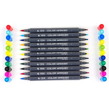 12x Dual-Spitzen-Art-Marker wasserbasiert
