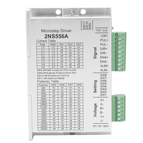 Schrittmotor-Treiber 2-Phasen NEMA23, 32-Bit DSP 2NS556A