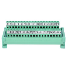 Terminal Block Cable Connector PLC Module SCSI 36P 35mm DIN Rail