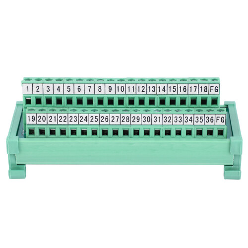 Terminal Block Cable Connector PLC Module SCSI 36P 35mm DIN Rail