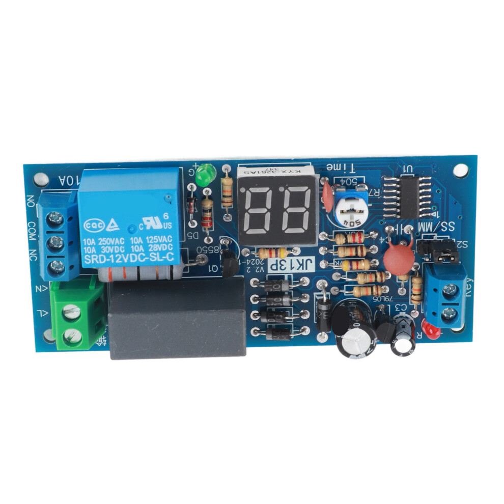 220V Ac Delay Timer Relay Module 1-99 Seconds/1-99 Minutes Time Range 610830929565