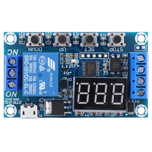 (Time Delay) 1 Channel Time Delay Relay Board with Reverse Protection