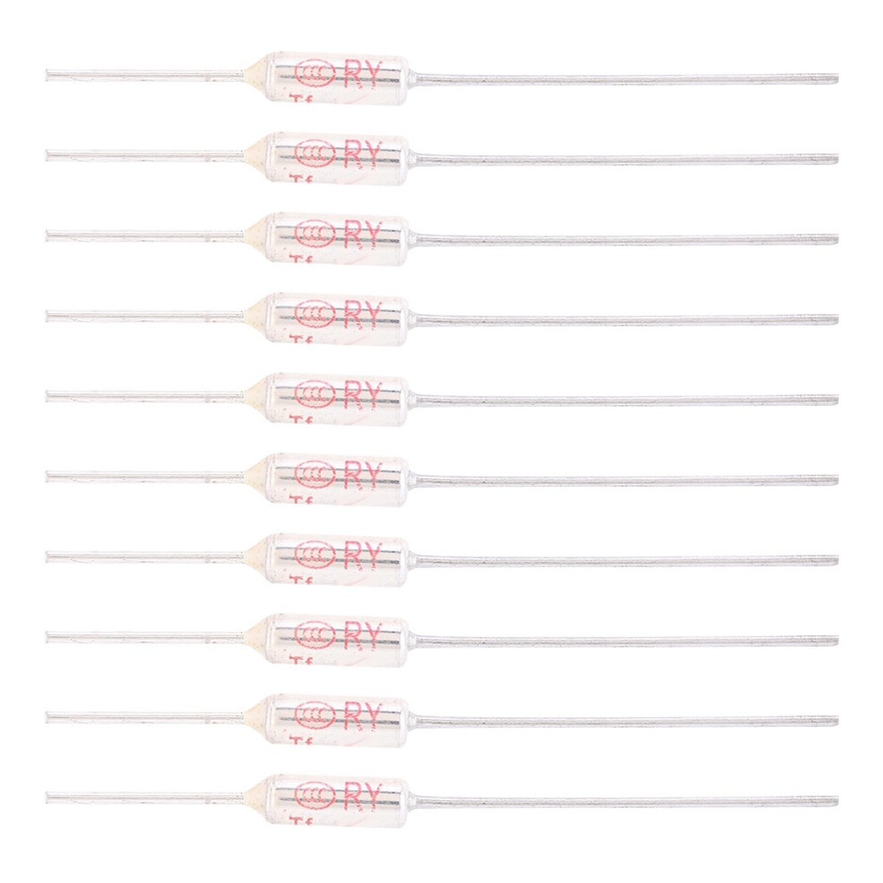 (77) 10Pcs Metal Shell Thermal Fuse 250Vac 10A 72-250 227 610830934576