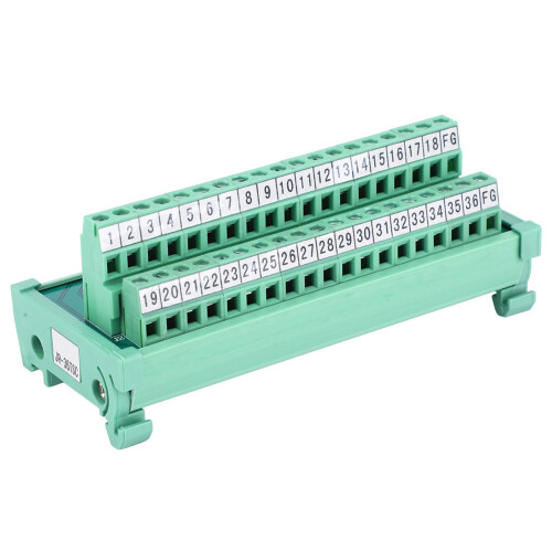 Terminal Block Cable Connector PLC Module SCSI 36P 35mm DIN Rail 1