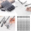 9Pcs Hand Painted Waterproof Micro Line Drawing Pens 4