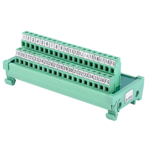 Terminal Block Cable Connector PLC Module SCSI 36P 35mm DIN Rail 2