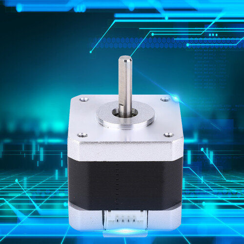 (Silver) Nema17 Stepper Motor 2 Phase 1.8 42mm 3.6V 1.5A XH-2.54 Cable 1