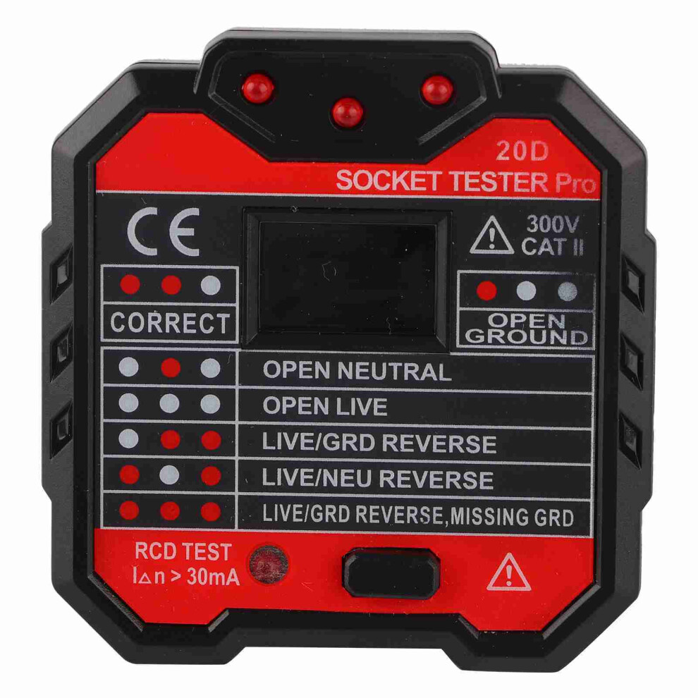Safety Tester Voltage Detector Portable Lcd Socket (48-) 610830915414