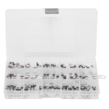 150 Stk Glas-Sicherungskit 0.1-20A 5x20mm mit Box