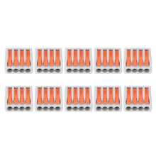 10pcs PCT-214 4 Way Wiring Connectors Terminal Blocks