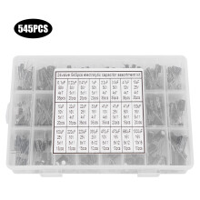 545-teiliges Kondensator-Set: 24 Typen, 0.1uF-1000uF