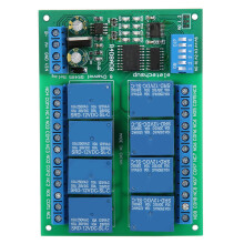 (R4D8A08) 12V 8-Kanal RS485 Relais PLC-Erweiterungsplatine für RTU Fernsteuerung
