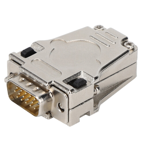 D-SUB DB15P 15 Pin Male Metal Shell Flame Retardant