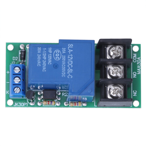 2pcs 1-Way 30A Relay Module Low Level Trigger Optocoupler 12V 1