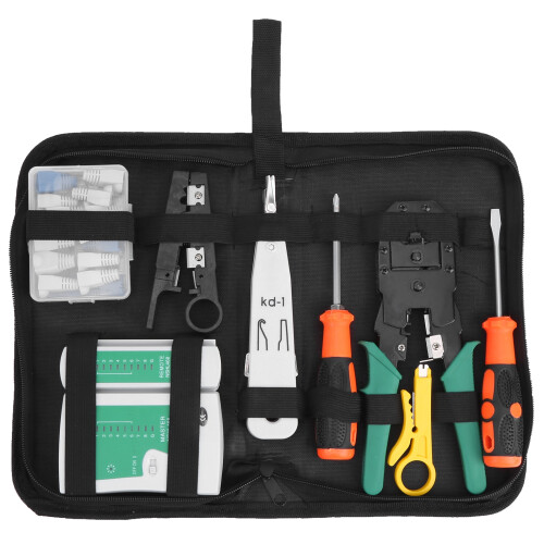 Network Cable Repair Tool Kit Set Wiring Tester Portable ABS YGP109
