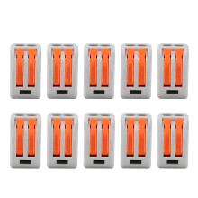 10Pcs Wire Block Clamp Terminal Quick Conductor Cable PCT212