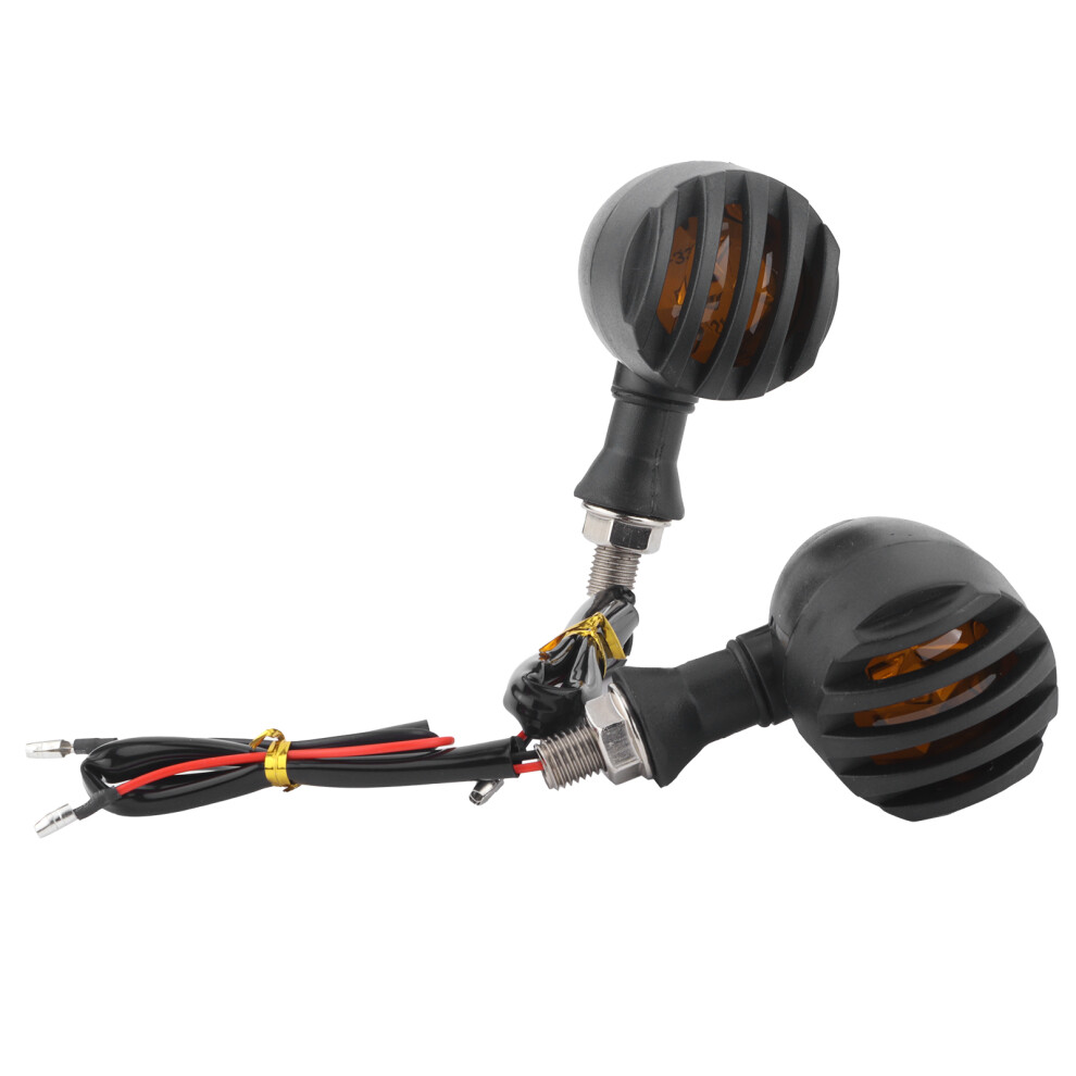 2Pcs Motorcycle Blinker Turn Signal Lamp Led 12V 10Mm Thread 610830882952