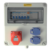 Industrie-Steckdose wasserdicht Wandmontage C16