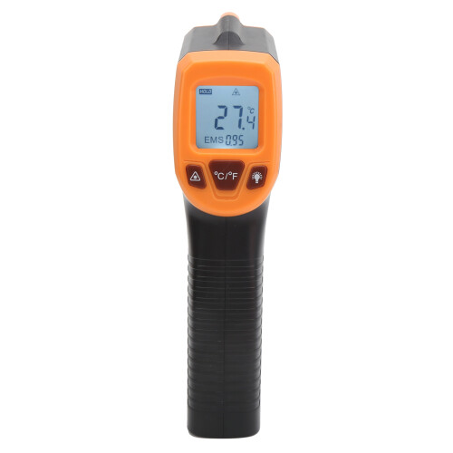 (Orange) Infrarot-Thermometer GM320S mit LCD-Display blau