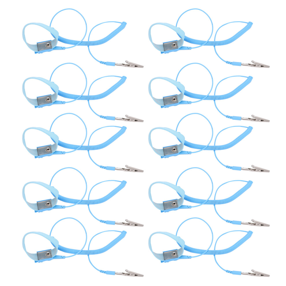 10Pcs Antistatic Wrist Strap Grounding Bracelet 610830898625