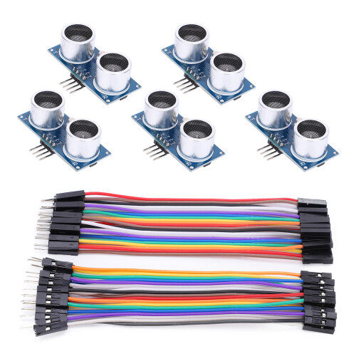5x Ultraschall-Distanzmodul für Raspberry Pi mit Kabel 1