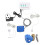 (UK Plug) Wasserleck-Sensor mit Doppelventil und Alarmsignal 1