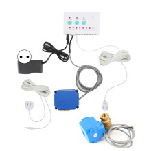 (EU Plug) Wasserleck-Sensor mit Doppelventil und Alarmsignal