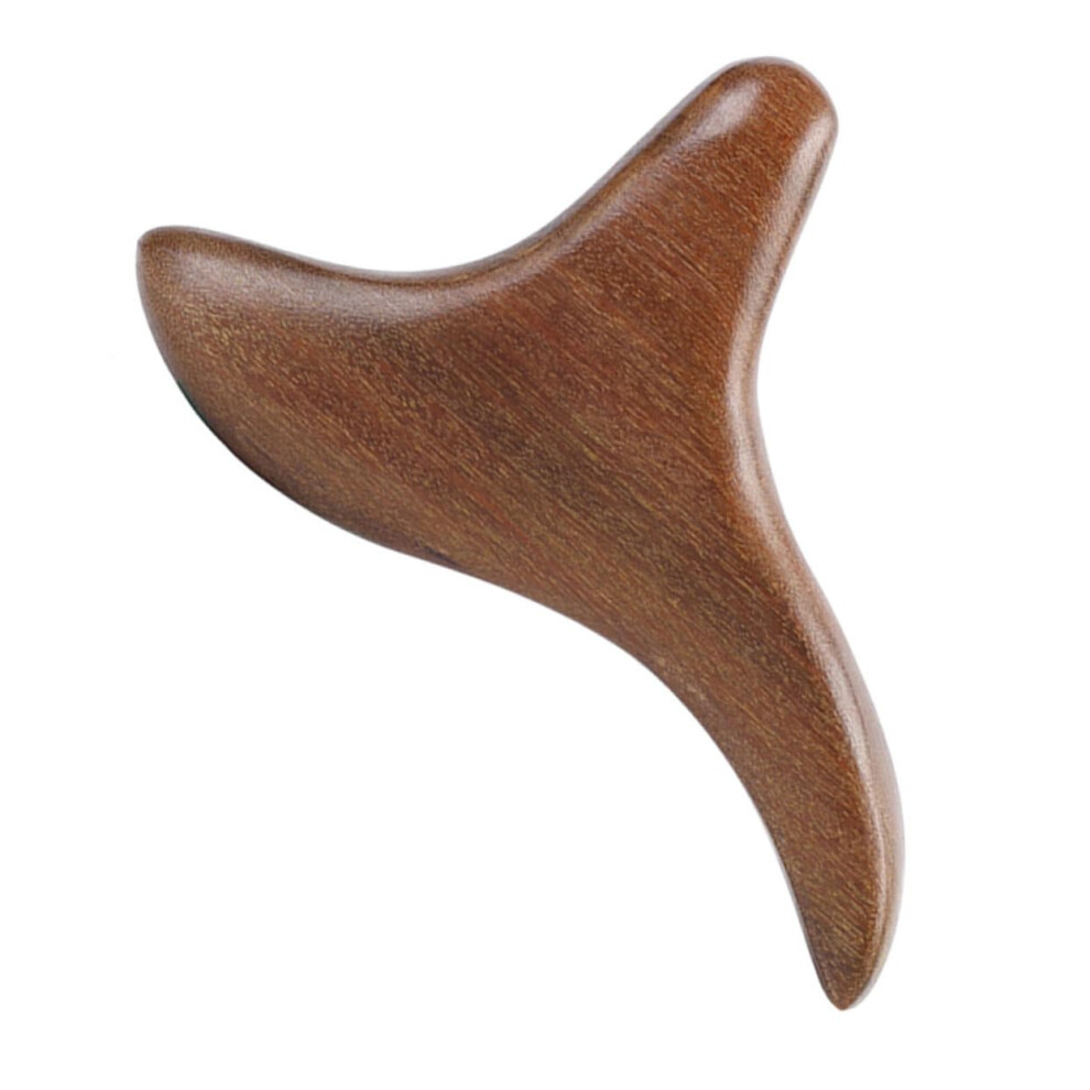 Golden Wood Therapy Massage Stick Multifunctional Acupressure Tool For Foot Reflexology Handheld Natural Sandalwood