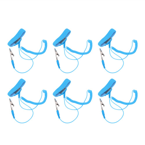 10Pcs PU Anti Static Wrist Strap Elastic Adjustable ESD Supplies 1