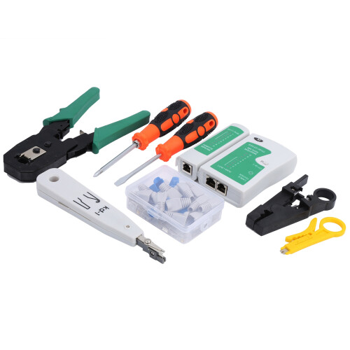 Network Cable Repair Tool Kit Set Wiring Tester Portable ABS YGP109 2