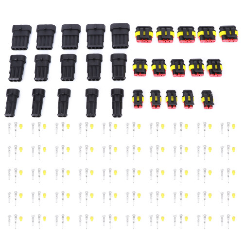 15 Sets Automotive Waterproof Connector 1.5 Series Terminals Socket 2