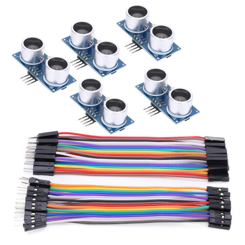 5x Ultraschall-Distanzmodul für Raspberry Pi mit Kabel 2