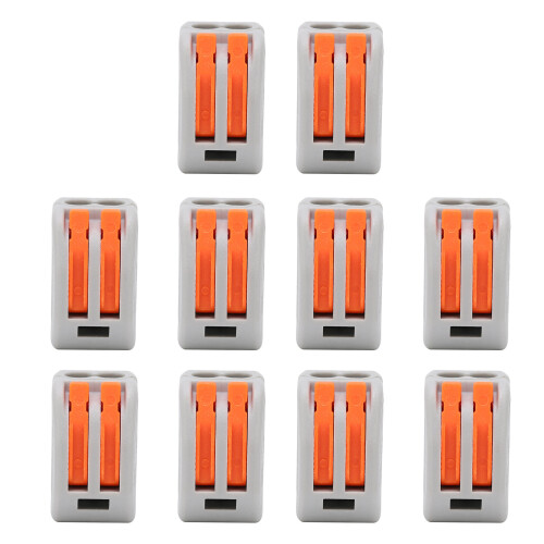 10Pcs Wire Block Clamp Terminal Quick Conductor Cable PCT212 2