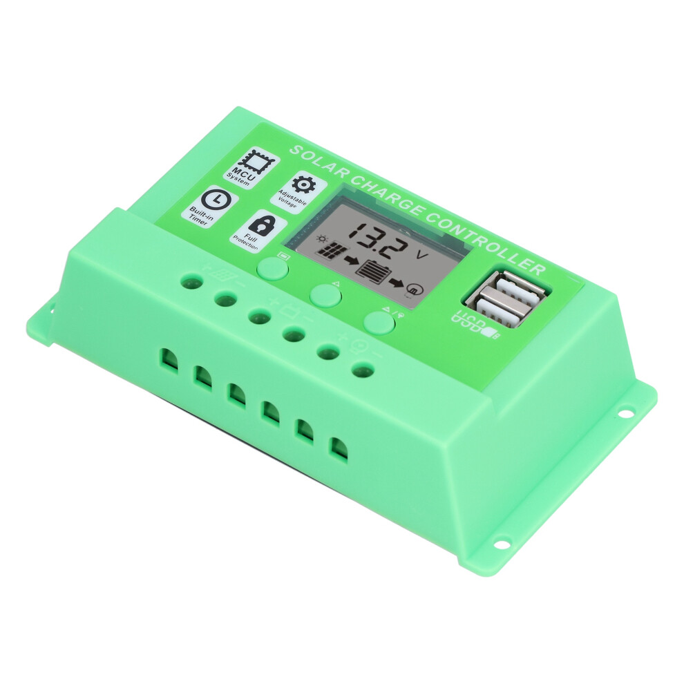 (10A) Solar Charge Controller Pwm 20A Lcd Protection 610830875428