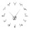 Horloge murale 3D bricolage, Surfaces de miroir sans-Argent 1