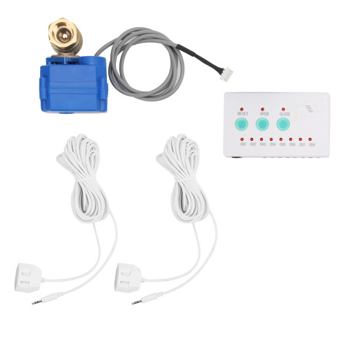(EU Plug) Wassersensor 2-Wege-Ventil Alarm 2