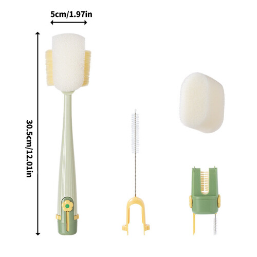 Brosse de lavage de tasse peu encombrante, outil de-Blanc 2