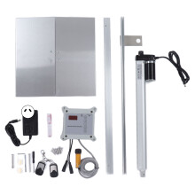(AU Plug 100‑240V) Automatisches Hühnerstalltor Lichtsensor EU-Stecker