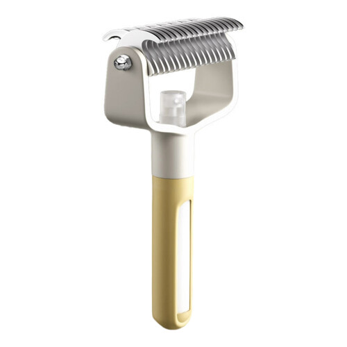 Brosse de toilettage douce pour animaux de compagnie,-Jaune
